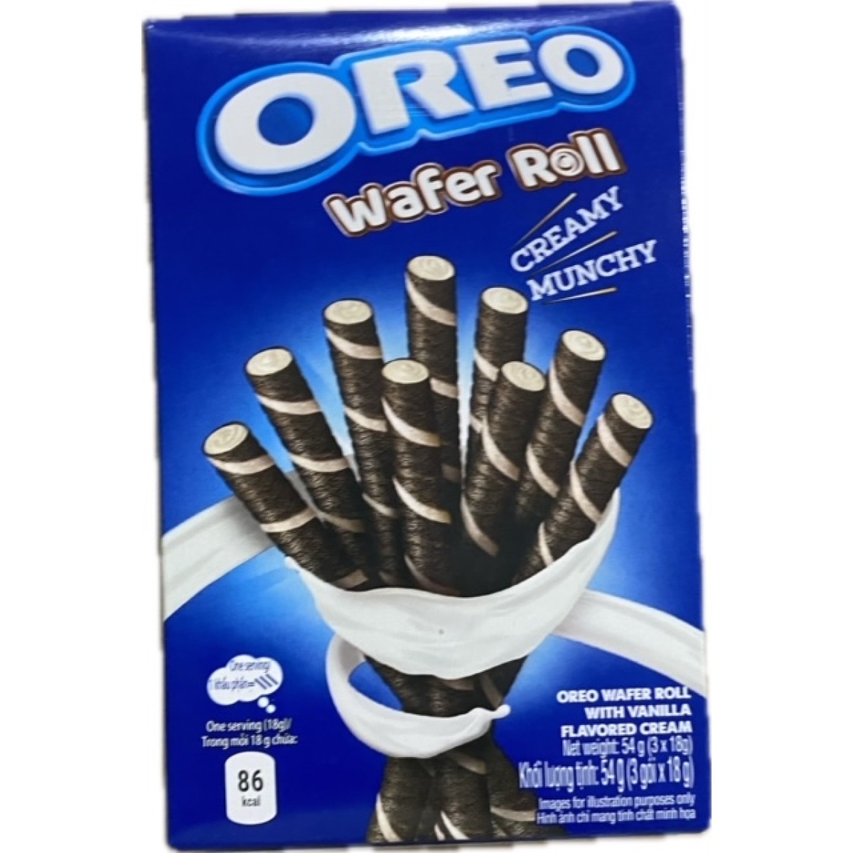 Oreo wafer roll vanillia 